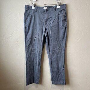LL Bean Khaki Pants Women's Size 14 Petite‎ Classic Fit Blue Flat Front Loose